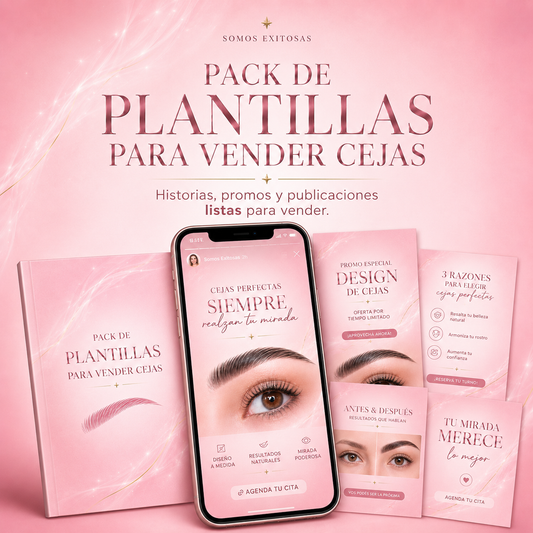 Pack de 50 Plantillas: contenido listo para atraer clientas en redes